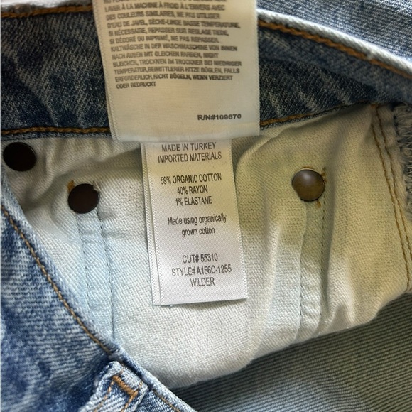 AGOLDE Wilder Mid Rise Comfort Straight Cascadia
Sz 27 A156C-1255 Organic Cotton - Picture 7 of 8